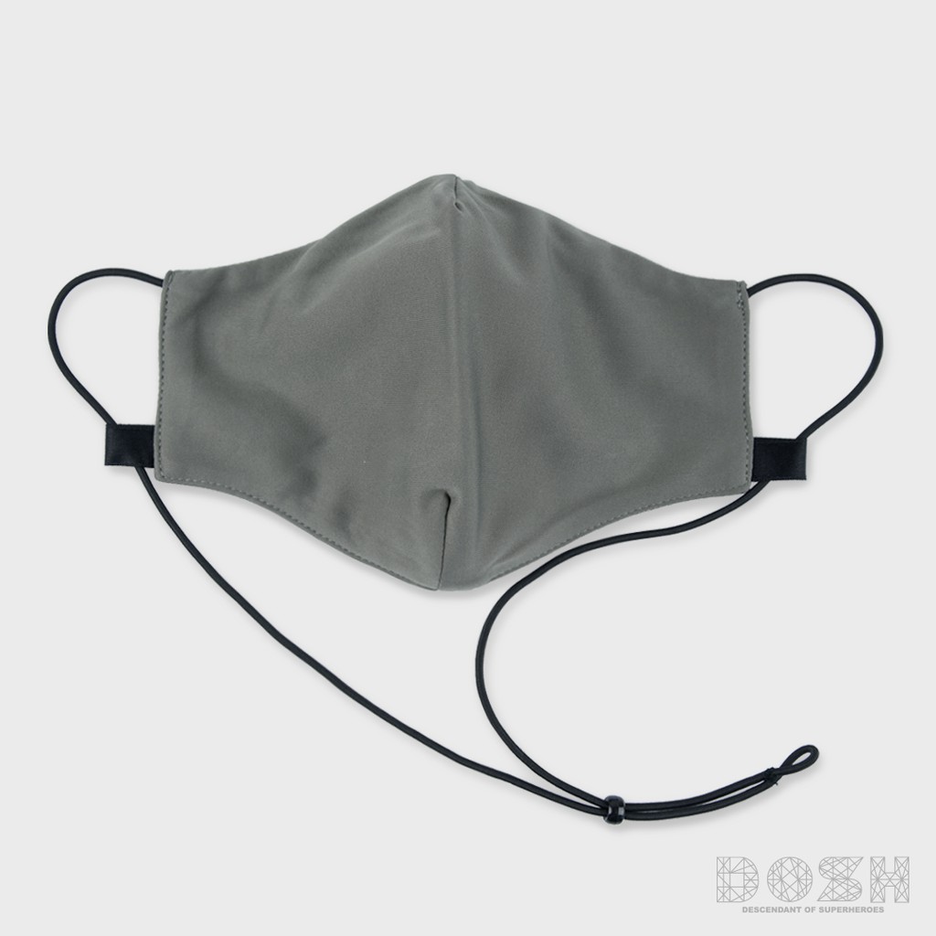 DOSH FACE MASK BASIC หน้ากากผ้าผู้ใหญ่ สีพื้น FMASK14-GY