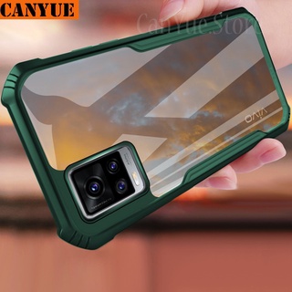 vivo Y77 Y76 Y72 Y52 (5G) Y21 Y21S Y33S (2021) Y21T Y33T Y01 Y01A Y15S Y15A Shockproof Phone Casing Hard Acrylic Case Clear Back Cover Anti Fall Protective Airbag Shell Camera Protection Soft TPU Edges Bumper Cases Transparent Covers