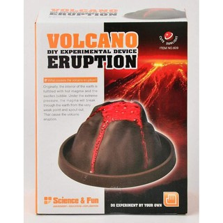 VOLCANO DIY EXPERIMENTAL แบบจำลองสร้างภูเขาไฟระเบิด แบบจำลองทางวิทยาศาสตร์ สอนการเกิดของภูเขาไฟ