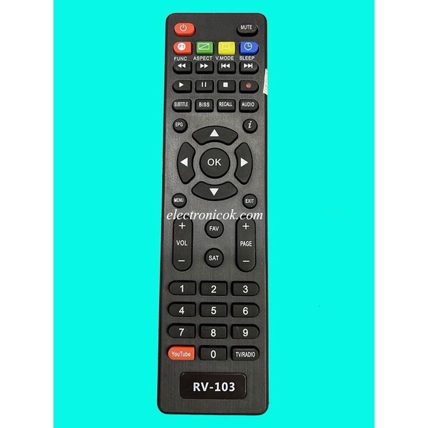 รีโมท รีโมต ทีวีดิจิตอล THAISAT RV-103 #1255
