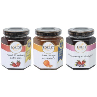 ฟอร์เรสท์ โปรดักส์ แยมผลไม้ ่ขนาด Forrest Products Fruit jam 220g. คุณภาพดี เนื้อผลไม้อร่อย ไม่ใส่วัตถุกันเสีย ไม่แต่งสี