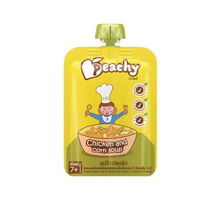 Peachy อาหารเสริมสำหรับเด็กพีชชี่ รสซุปข้าวโพดไก่  1 ถุง (R9)