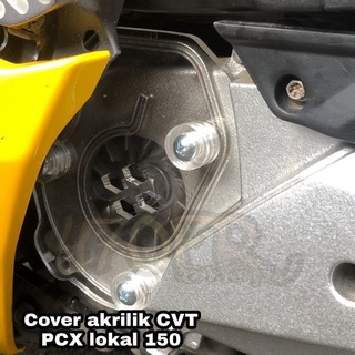 ฝาครอบอะคริลิค สําหรับ HONDA PCX 150 CVT, HONDA PCX 160 CVT ฝาครอบอะคริลิค CVT แบบหนา 5 มม. สําหรับ Honda PCX