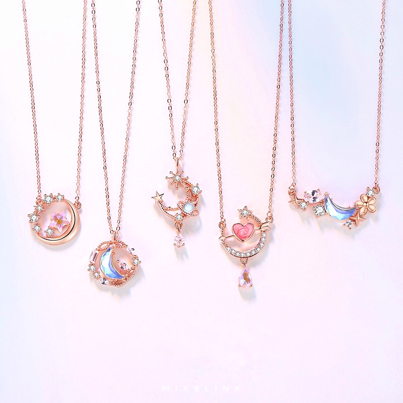 สร้อยคอ เงินแท้ 92.5% ส่งฟรี EMS ♡ รุ่น Polar , Aster , Zinnia , Freesia , Alexa ♡