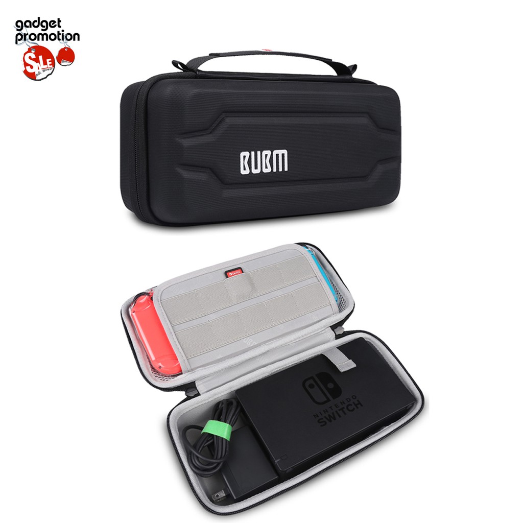 BUBM Switch-J กระเป๋าเคสสำหรับเก็บเครื่อง Nintendo Switch/ Switch OLED เเละ dock set (Black)