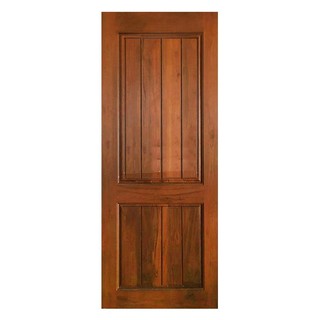 Interior door IRON WOOD DOOR N999 MODERN-V2 80X200CM NATURAL Door frame Door window ประตูภายใน ประตูไม้แดง N999 Modern-V