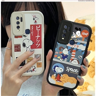 เคส Vivo Y50 Y30 4G เคสโทรศัพท์ซิลิโคนกันกระแทกแบบหนัง สนูปปี้. มิกกี้เมาส์ KLQ