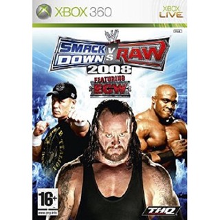 แผ่น XBOX 360 WWE SmackDown vs Raw 2008 ใช้กับเครื่องที่แปลงระบบ JTAG/RGH