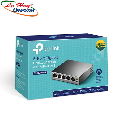 TP-Link TL-SG1005P สวิตช์เครือข่าย POe 4 พอร์ต