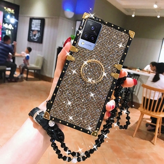 เคสโทรศัพท์มือถือ กันกระแทก พร้อมสายโซ่คล้อง หรูหรา สําหรับ OPPO A74 A16K A16 A54 A94 A93 A15 A15s A92 A31 A12 A12e A5s A3s