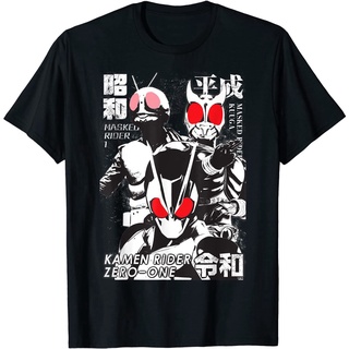 เสื้อยืดผู้ เสื้อยืด พิมพ์ลาย Kamen Rider the Beginning of Three Eras สําหรับผู้ชาย และผู้ใหญ่ S-5XL