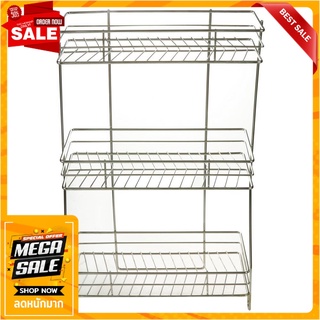 ชั้นแขวนสเตนเลส 3 ชั้น KECH LEAF ชั้นวางของในครัว KITCHEN RACK KECH LEAF 3-TIER STAINLESS STEEL 304