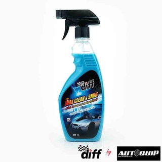 ถูกที่สุด✅ ดิฟ สเปรย์ทำความสะอาดพร้อมเคลือบสี 500มล. Diff Wax Clean &amp; Shine Spray 500ml