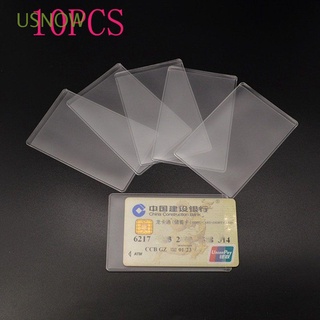 Usnow กระเป๋าใส่บัตรเครดิต PVC ใส กันน้ํา กันแม่เหล็ก แบบพกพา