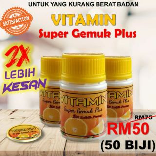 [Shop Malaysia] Vitamin Super Gemuk Plus Original HQ IWa5