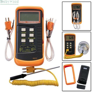 เครื่องวัดอุณหภูมิ - 50 ° C To 1300 58 F 2372 Dual Channel K Type Digital &amp; Probe ทนทาน