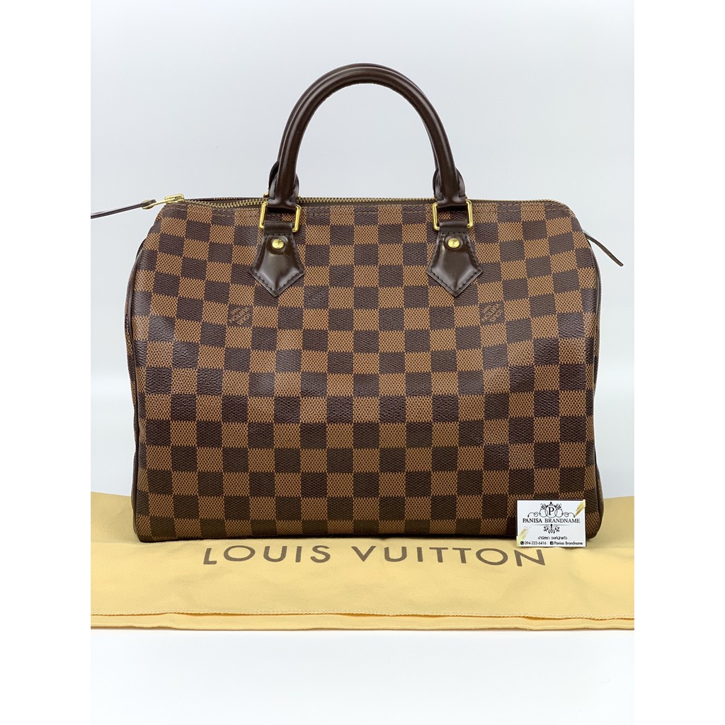 Louis Vuitton Speedy 30 Damier  ปี 2015 หูนูน สภาพกริบมาก ไร้ตำหนิ   30,900฿ Free Ems