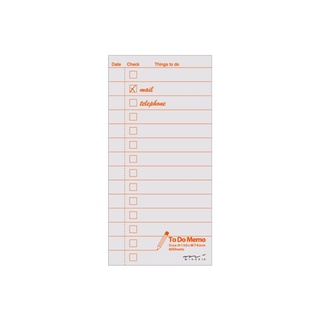 MIDORI Memo Pad To do List Gray (D91802344) / บันทึกช่วยจำ สีเทา แบรนด์ MIDORI จากประเทศญี่ปุ่น