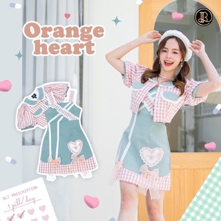 Orange Heart : BLT ชุดเซทเดรส+เสื้อคลุมลายสก็อต งานตามหา น่ารักมาก