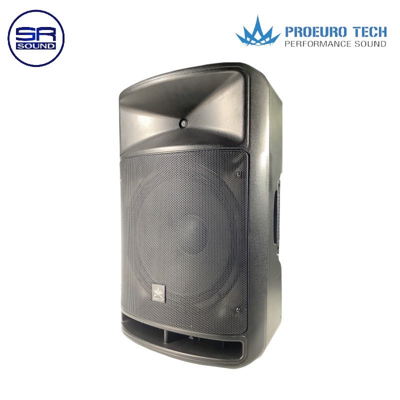 PROEUROTECH KF15U ตู้ลำโพงแบบมีขยาย ขนาด 15 นิ้ว 500 WATTS/BLUETOOTH/MP3/USB/FM/ไมค์ลอย 2 ตัว KF-15U KF 15U