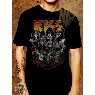 NTS 84 KISS ROCK เสื้อยืด เสื้อวง เสื้อดำ สกรีนลายอย่างดี ผ้าหนานุ่ม ไม่หดไม่ย้วย NTS T SHIRT S M L XL XXL