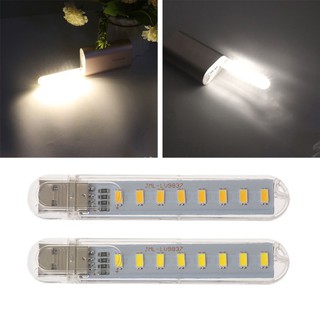 โคมไฟ LED 8ดวง DC5V USB ขนาดเล็ก แบบพกพา