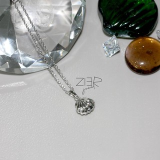 สร้อยคอเงินแท้ 925 ประดับพลอยCZ Necklace Silver 925 With Cubic Zirconia-( SPC19001)