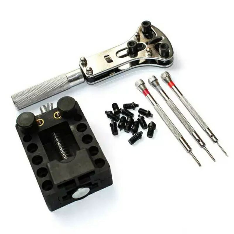144pcs Watch Case Holder Opener Pin Link RemoverRepair ToolKit Watch Repaiกามืออาชีพซ่อมเครื่องมือนาฬิกาข้อมือชุดเปลี่ยน