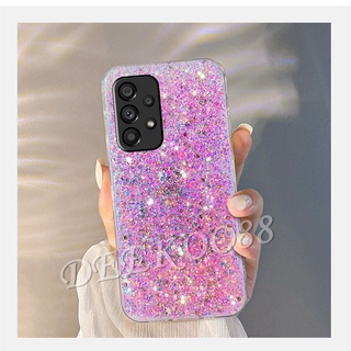 เคสโทรศัพท์มือถือเจลนิ่ม Samsung Galaxy A13 A23 LTE A33 A53 A73 A22 S22+ S22 Ultra S21 FE 4G 5GG Phone Case Luxury Bling Diamon Sequins Design Glitter Gel Smartphone Casing Shockproof Soft Back Cover