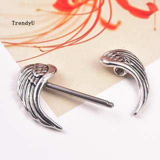 [Support COD]🚚 1Pc Womens Wing Shaped Stainless Steel Nipple Shield Ring Piercing Bar Jewelry