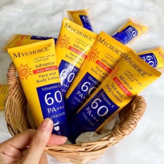 🌤 กันแดดมายช้อยส์ SPF 60 PA+++ My Choice Sun Block ที่สุดของกันแดด ที่สุดแห่งความคุ้มค่า ราคาจับต้องได้🔥