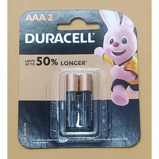 ถ่าน Duracell Alkaline AAA 1.5V 2 ก้อน ของแท้ ของใหม่