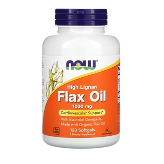 Now Foods, Flax Oil, 1,000 mg, 120 Softgels