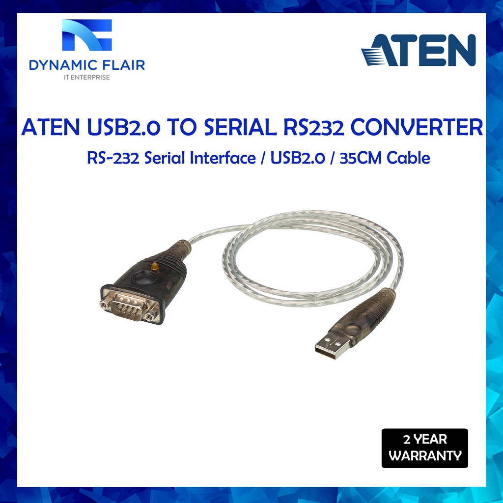 ATEN USB2.0 To Serial RS-232 35CM สายแปลง (UC232A)
