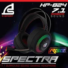 SIGNO HEADSET HP-824 SPECTRA (BLACK) (หูฟัง)