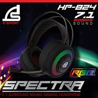 SIGNO HEADSET HP-824 SPECTRA (BLACK) (หูฟัง)