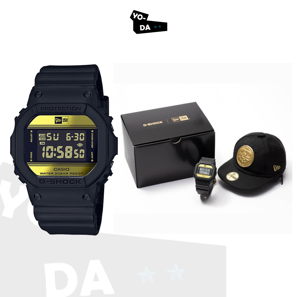 นาฬิกาข้อมือ Casio G-SHOCK x NEW ERA 2018 DW-5600NE 35th Anniversary Collaborarion Limited รุน DW-5600NE-1