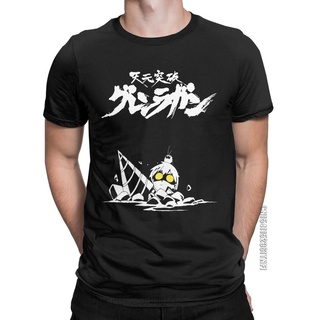 เสื้อยืดครอปเสื้อยืดแขนสั้น คอกลม ผ้าฝ้าย 100% พิมพ์ลาย Novelty Tengen Toppa Gurren Lagann สไตล์คลาสสิก สําหรับผู้ชายS-5