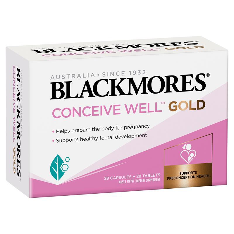 Blackmores Conceive Well Gold 28 Tablets + 28 Capsules