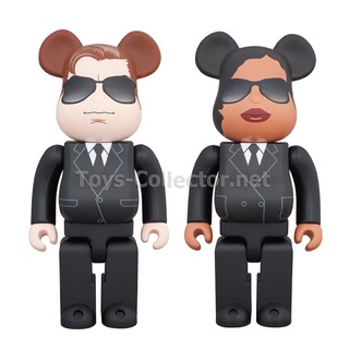 Be@rbrick 400% คู่ M.I.B. AGENT H &amp; M - MEN IN BLACK INTERNATIONAL