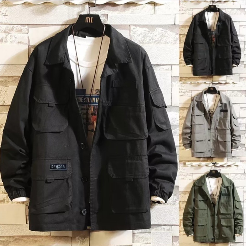 Shopwalking.90 - SEMI PARKA/SENSOR JACKET/PREMIUM CANVAS JACKET/MENS SEMI PARKA JACKET/2021 JACKET