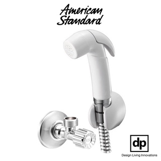 AMERICAN STANDARD สายฉีดชำระ + พร้อมสาย + พร้อมสต็อปวาล์ว สี ขาว A-4700A-WT