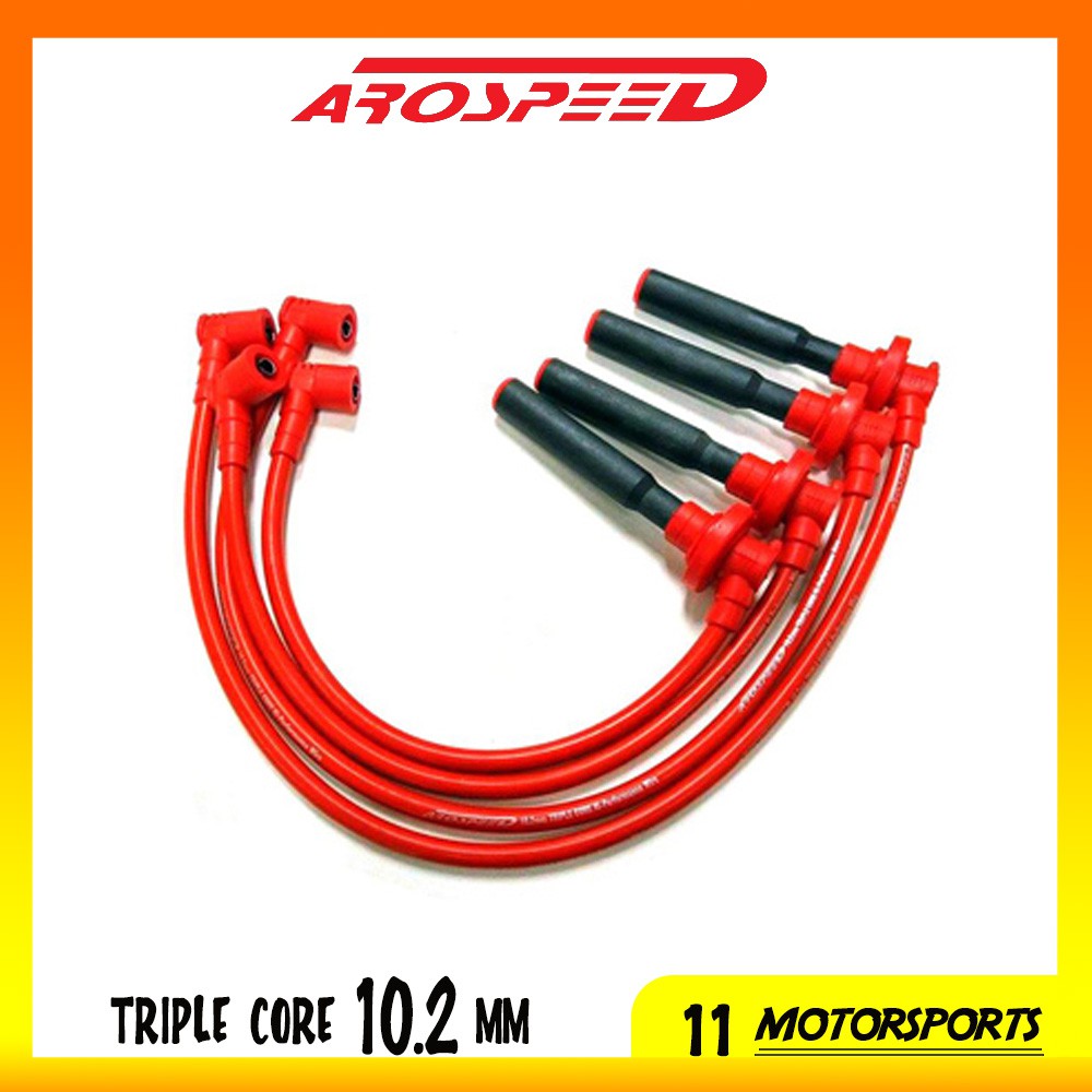 สายปลั๊ก Honda Civic EF EG EK D16 Sohc-Arospeed Tri Core 10.2 มม.