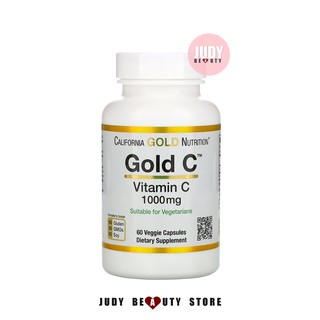 [พร้อมส่ง] California Gold Nutrition, Gold C, Vitamin C, 1,000 mg, 60 Veggie Capsules