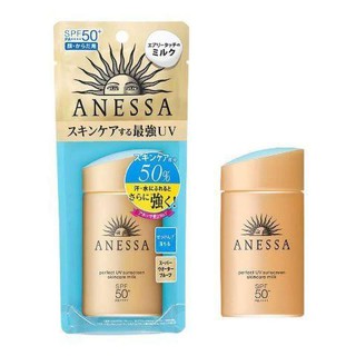 ญี่ปุ่นนำเข้าครีมกันแดดชิเชโด้ anessa สีทอง 60ml. SPF50 PA+++  (สินค้าเป็นของแท้)
