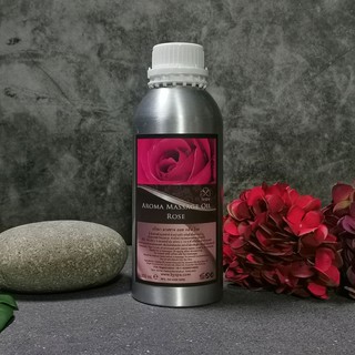 BYSPA น้ำมันนวดตัวอโรมา Aroma massage Oil กลิ่น กุหลาบ Rose 1,000 ml.