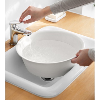 Omocha - Plastic washbasin กะละมัง กะละมังสีขาว