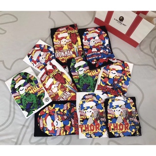 เสื้อยืด พิมพ์ลาย Bape MARVEL MARVEL BATHING APE PREMIUM DISTRO MIRROR ของแท้ 1:1