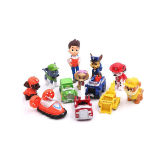 ของเล่นฟิกเกอร์ Paw Patrol Dog Toy 12 ชิ้น / ชุด สําหรับเด็ก