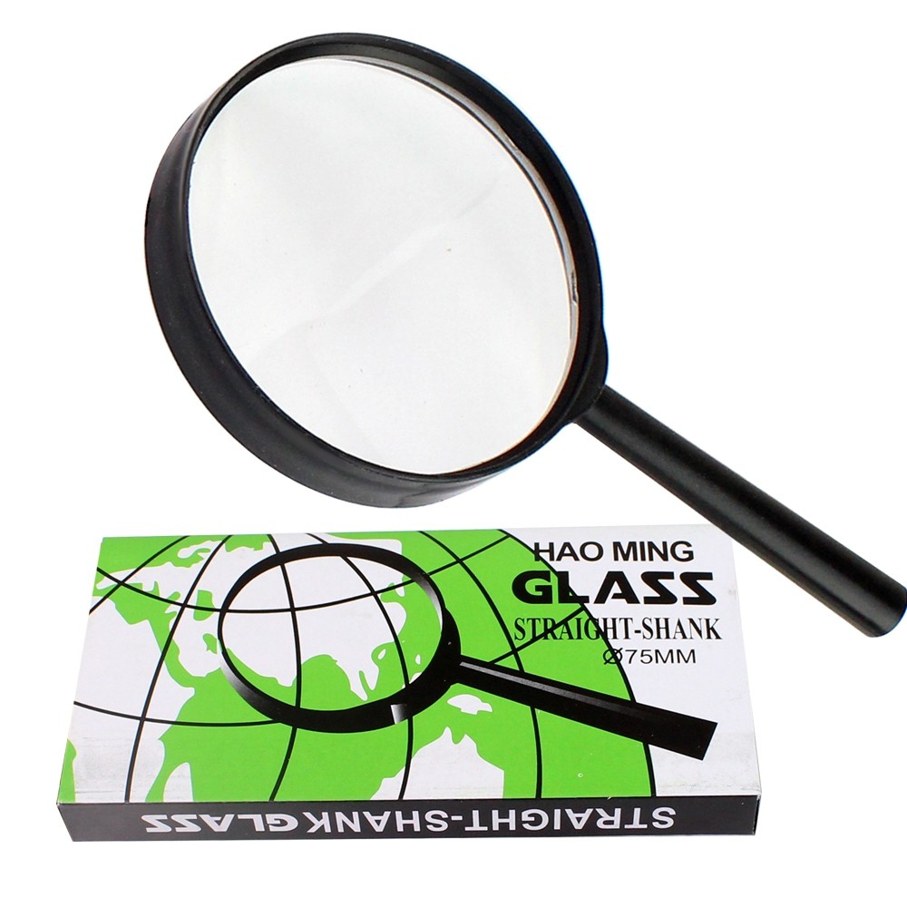 Telecorsa Glass Magnifier Glass Straight-Shank 75mm. Model Magnifier-Glass-Shank-75mm-00H-Boss